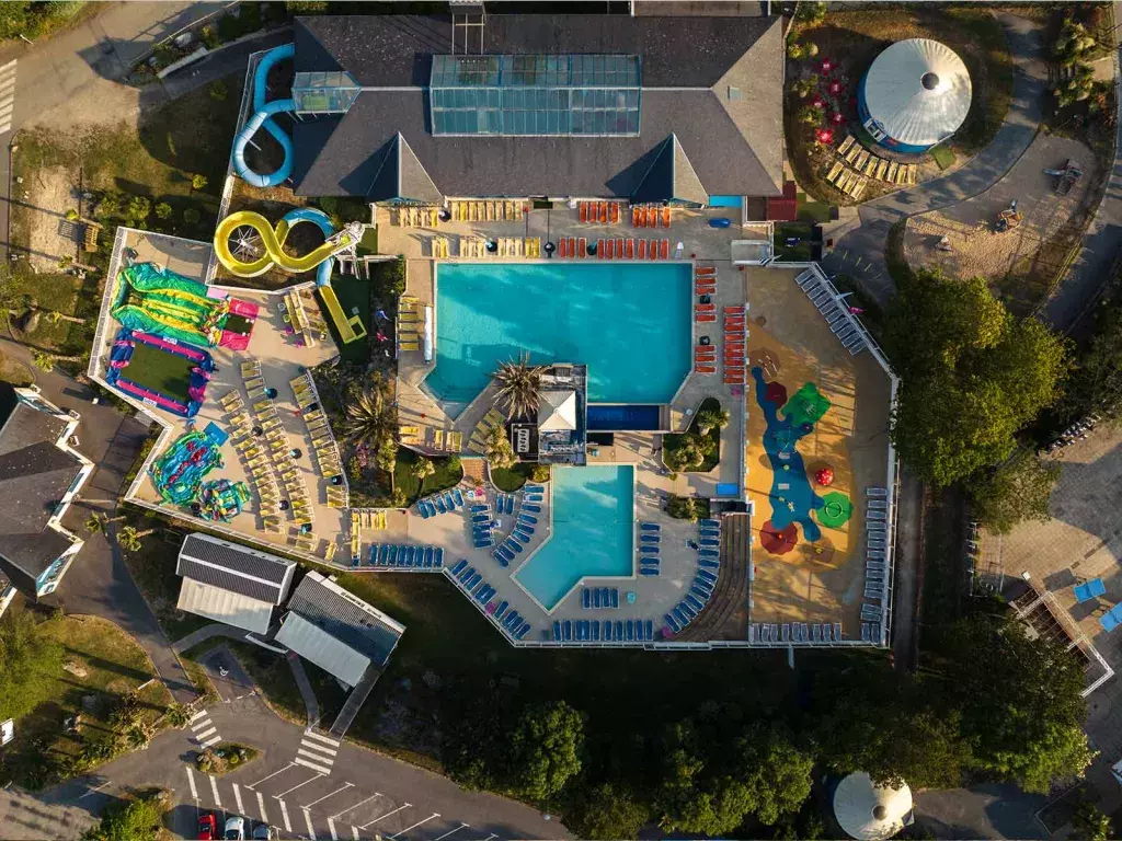 Le sublime complexe aquatique du camping Siblu Villages Domaine de Kerlann